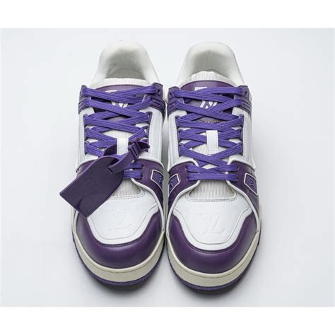 louis vuitton lv trainer purple|Louis Vuitton LV trainerwhite black.